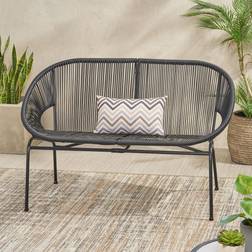 Christopher Knight Home Condessa Patio Hammock Weave Loveseat Bench Outdoor Sofa