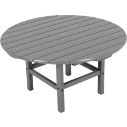 Polywood 38" Round Conversation Outdoor Side Table