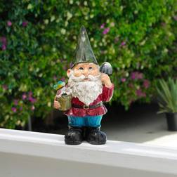 Alpine Corporation 12 Gnome with Flower Pot Garden