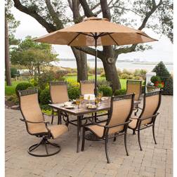 Hanover MONACO7PCSW Monaco Patio Dining Set