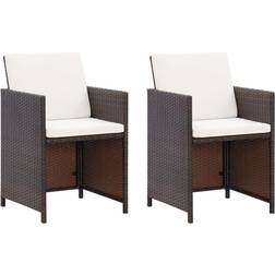 vidaXL Patio Chairs with Cushions 2