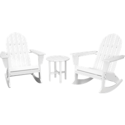 Polywood Vineyard Adirondack Rocking Outdoor Lounge Set