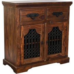 Dkd Home Decor Wood Metal Dark brown Sideboard