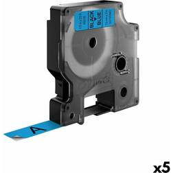 DYMO D1 45016 Lamineret Tape 12mm Sort/Blå