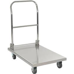 vidaXL Transportvogn sølv 82 Rullebord