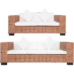 vidaXL Soffgrupp 2 delar Loungeset