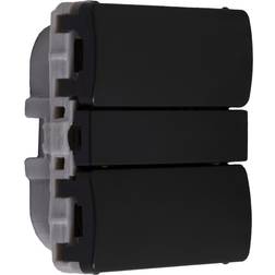 Smartkontakten Zigbee batteritryk XL til Fuga, Hue kompatibel, uden ramme Sort