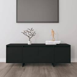 vidaXL Para Madera Contrachapada Negro 120x30x40.5 cm Mueble de TV