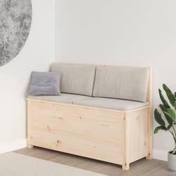 vidaXL 110x41x76,5 massiv furu Sittbänk