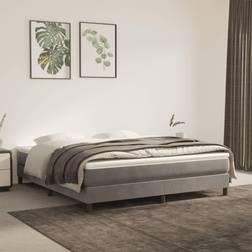 vidaXL Pocketresårmadrass ljusgrå 160x200x20 Topmadras