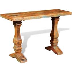 vidaXL De Bois Solide Recyclé Multicouleur Table Console