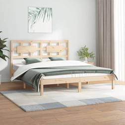 vidaXL Sänky Patjalla 120x200 cm Täysi Mänty