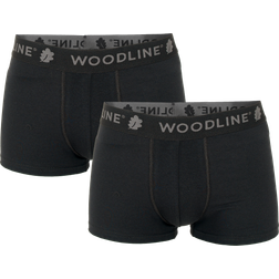 Woodline Boxer Shorts 2-pack - Black