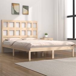 vidaXL Estructura De Cama De Madera Maciza De Pino 160x200 cm - Marrón