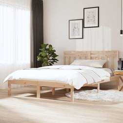 vidaXL Estructura De Cama Madera Maciza De Pino 120x200 cm - Marrón