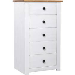 vidaXL Sideboard White Pine Panama Chest of Drawer