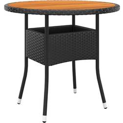 vidaXL Bois d'Acacia Table de Jardin Ø80 x 75 cm