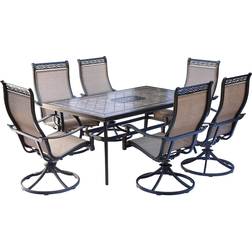 Hanover Monaco Tan Patio Dining Set