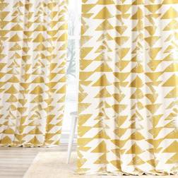 Exclusive Fabrics & Furnishings Triad Gold Geometric Rod Pocket