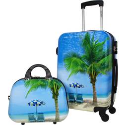 Traveler Palm Tree Hardside Spinner Luggage