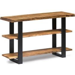 Alaterre Furniture Alpine Natural Live Edge Wood Media Console Table