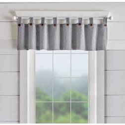 Elrene Home Fashions Tucker Ticking Stripe Window Valance 15 x 60