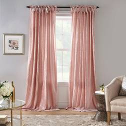 Elrene Korena Rustic Vogue Tie-Top Curtain Panel 52 W x 84 L 132.08x213.36cm