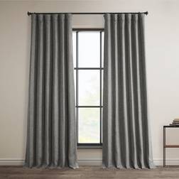 Exclusive Fabrics & Furnishings Faux Linen Room Darkening Curtain1