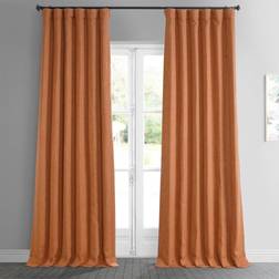 Exclusive Fabrics & Furnishings HPD Half Price Drapes Faux Linen Room Darkening Curtains 50W x 108L