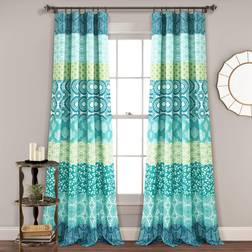 Lush Decor Blue Bohemian52x84"