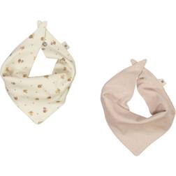 Wheat Eden Bib Set 2-pcs - Chalk Flowers