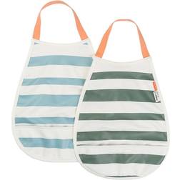 Done by Deer Lappulappu 2-pack Stripes Sininen vihreä