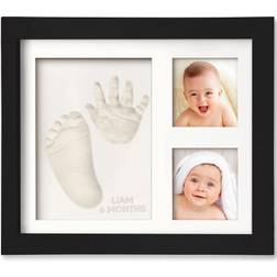 Keababies KeaBabies Baby Handprint and Footprint Keepsake Kit Frame 11 x 8.8 (Onyx Black)