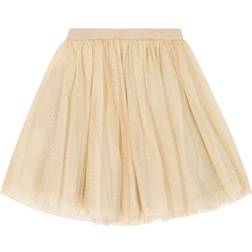 Bonpoint Girl's Polka Dot Layered Tulle Skirt - Pois Beige