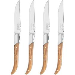French Home French Home Laguiole 4-Piece Olive Wood Steak Knife Set Knife Set