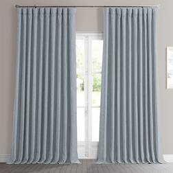 Exclusive Fabrics & Furnishings Half Price Drapes Extra Wide Linen Curtain 100 x 84