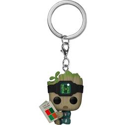 Marvel I Am Groot POP! Vinyl Keychains 4 Groot PJs w/book Display 12