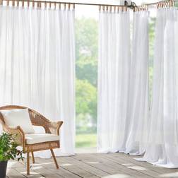 Elrene Fashions Darien Solid Sheer Loop52x84"