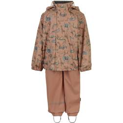 Mikk-Line PU Rainwear with Braces - Nougat (33154)