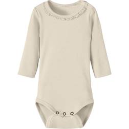 Lil'Atelier Body a maniche lunghe Nbfgago Tortora - beige