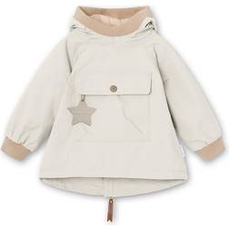 Mini A Ture Vito Fleece Lined Anorak - White Swan