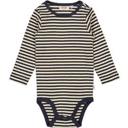 Wheat Langærmet Body midnight stripe