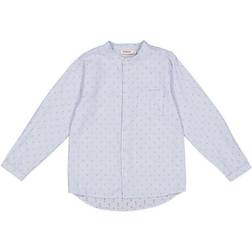 MarMar Copenhagen Polka Dot Blouse - Blue Mist/Red Currant