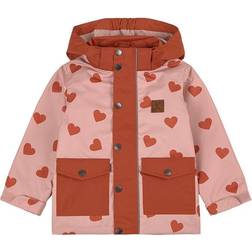 Kuling Stockholm Heart Printed Shell Jacket - Woody Rose