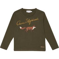 Bonpoint Tadda T-shirt Med En Grafik Vert Bronze år Grøn