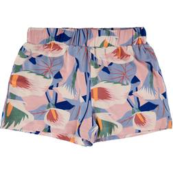 The New Tngwyneth Shorts Peach Beige Flower Aop