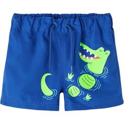 Name It Badebukser nmmZoro Long Swim Shorts Blå