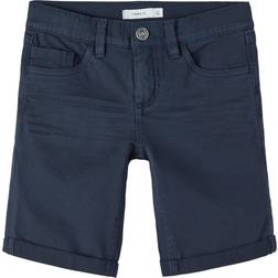 Name It Slim Fit Twill Shorts - Dark Sapphire