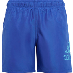 adidas Boy's Logo CLX Swim Shorts - Semi Lucid Blue/Signal Cyan