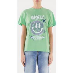 Ganni Short Sleeve Smiley Relaxed T-shirt - Peapod